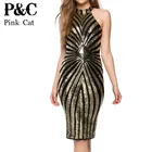 Save 14.21 on women Diamond Luxe Sequined Dress Sexy Sleeveless Mesh Patchwork Pencil Midi Dress Sexy Club Night Bandage Bodycon Dress 4478