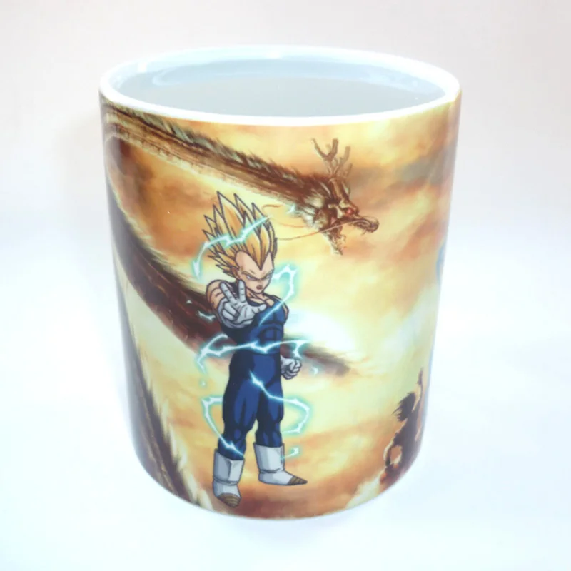 Стиль 350 mL Dragon Ball Z Супер Saiyan черный, красный синий волосы Гоку Vegata кружка меняющие цвет кружки Кофе Чай молоко Magtic чашки