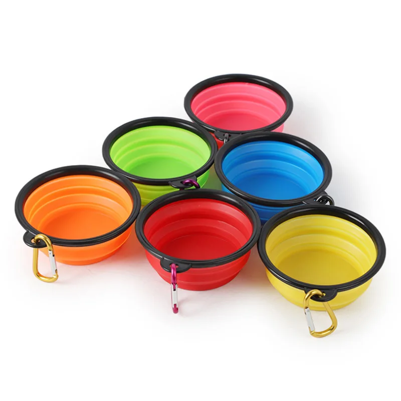 

Pet Cat Dog Bowl Travel Collapsible Silicone Pets Bowl Puppy Food Water Feeding Folding Container Doggy Outdoor Toys Accessories