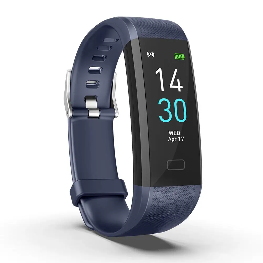 

S5 IP68 Waterproof Watch 0.96IN Touch Screen Bluetooth Smart Bracelet Medical Grade Heart Rate Monitor Sports Band Wristband