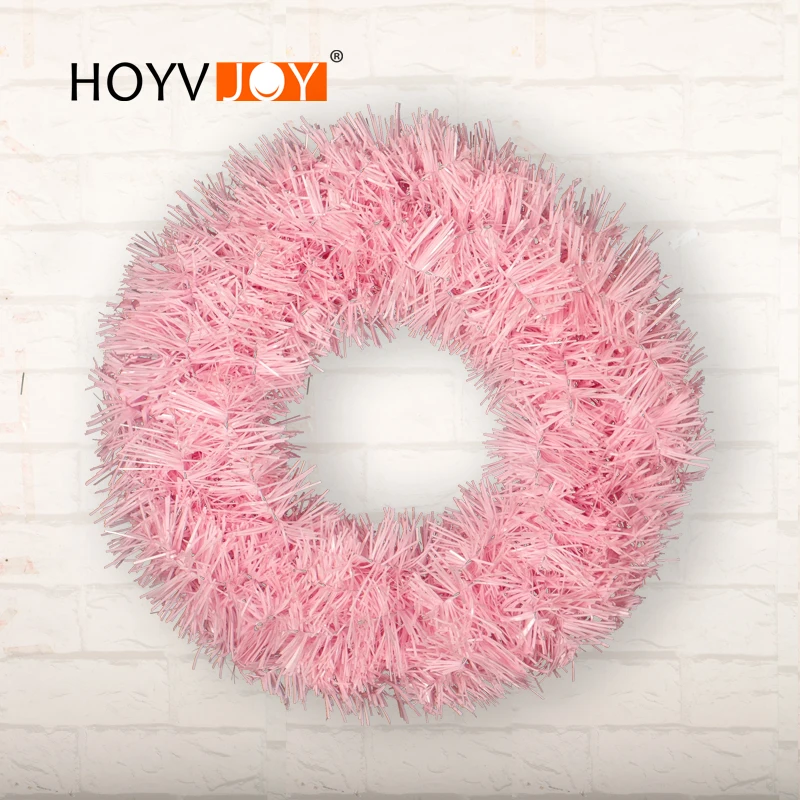 HOYVJOY, Искусственные венки, рождественские украшения для праздничного декора, ПВХ, для дома, стены, двери, вечерние, рождественские, свадебные украшения