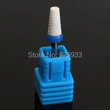 Маникюрный салон маникюра и педикюра, фрезер Красота уход Сверл Из быстрорежущей инструментальной стали большой конического средней длины белая Керамика для ног для удаления мозолей сверло хорошего качества, Бор, фреза Бит