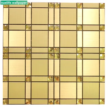 

Metal aluminum composite panel 3D mosaic wall stickers living room bedroom TV background tile bathroom waterproof wall stickers