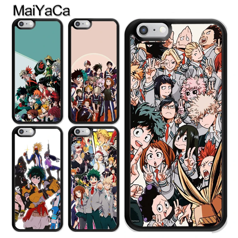 

MaiYaCa Boku no My Hero Academia Phone Case For iPhone X XR XS MAX 8 7 6 6s Plus 5S SE TPU Cover Phone Bag Capa