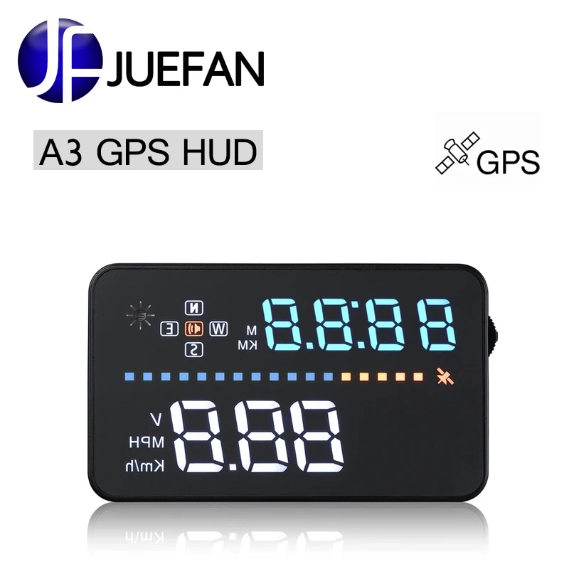 

New A3 HUD diagnostic tool car Head Up Display Car Detector Speed Projector on Windshield HUD Display Car with GPS