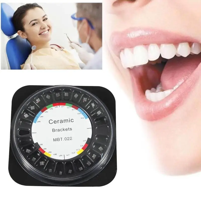 

1PC Ceramic Dental Bracket Braces Orthodontic oral correction Bracket Dental Orthodontic Braces Orthodontic Tools
