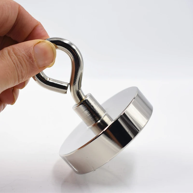 1Pc Neodymium Magnet Super Strong Powerful Circular Ring Salvage Magnetic Fishing Permanent Ndfeb Hook Holder Sea Equipment