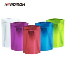 0,16 мм цветная алюминиевая фольга самозапечатывающаяся стоячая сумка покрытая алюминием металлическая чайная пищевая герметичная упаковочная сумка