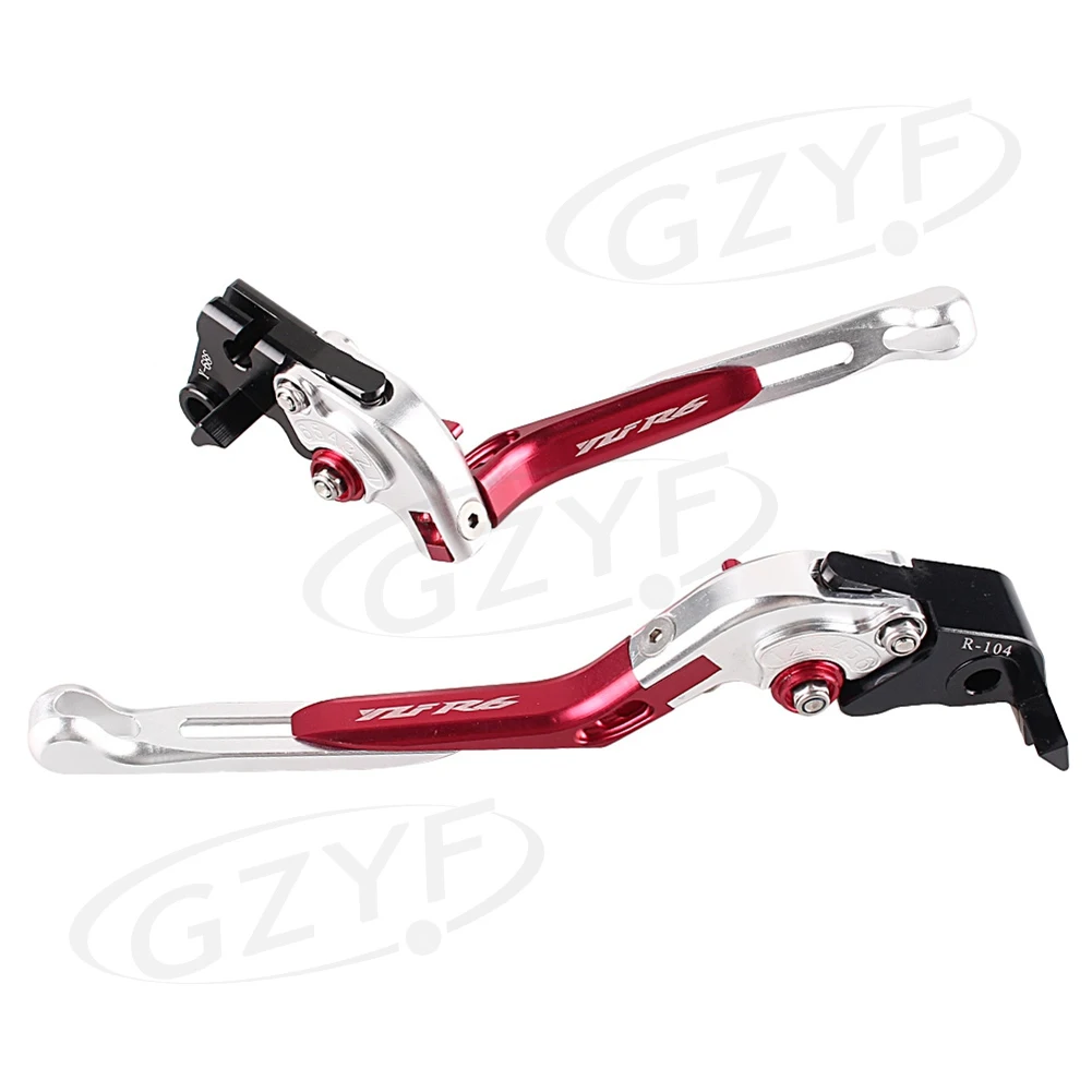 

For YAMAHA YZF R6 YZF-R6 Brake Cutch Levers 2005-2016 Adjustable Bi-folding Extendable Motorbike Parts Accessories CNC Aluminum