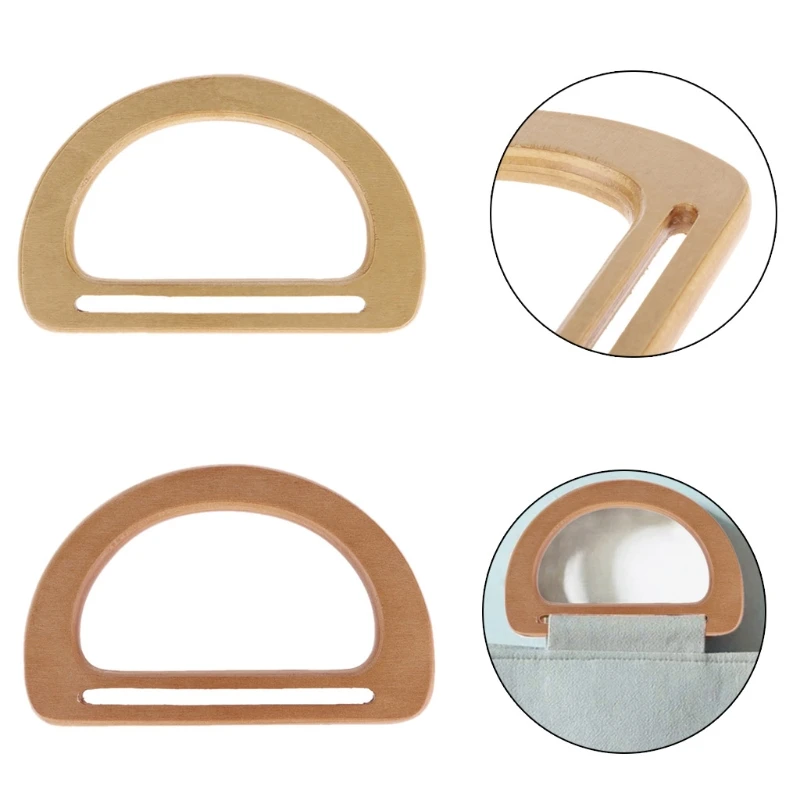 1pc New Wooden Bag Handle Replacement for DIY Bags Purse Making Handbag Shopping Tote Bag Accessories 2018