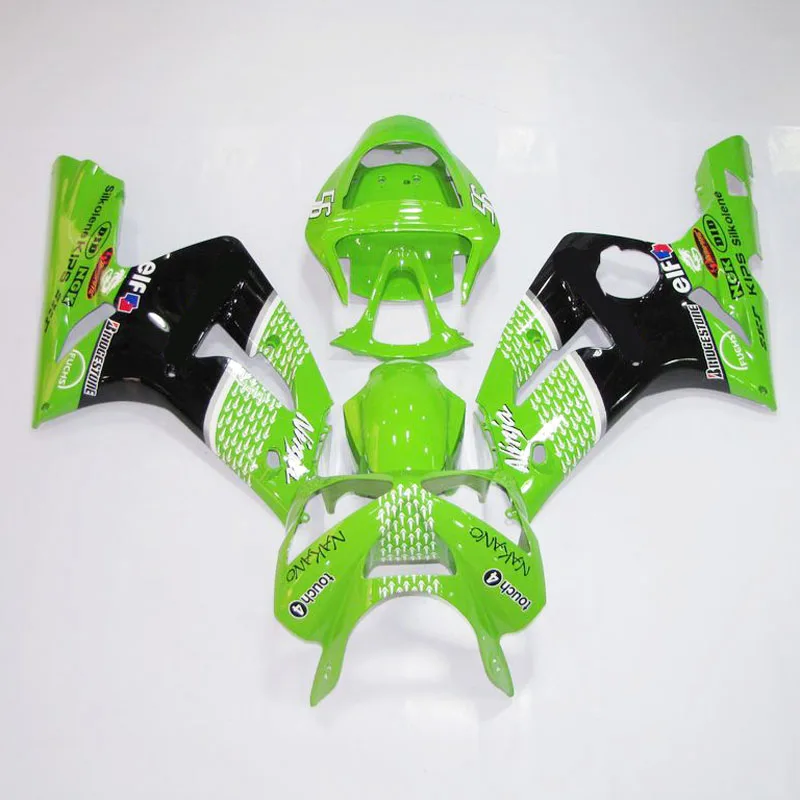 Инъекция ABS обтекатель комплект Кузов для Kawasaki Ninja ZX6R 636 03 04 2003 2004|Полные комплекты