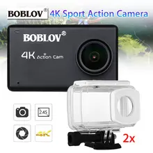 Boblov B1 12MP 4K 1080p HD Digital 2.45″ LCD WIFI Sports Action Camera Bike DVR 170 degree wide angle + 2x Waterproof Case