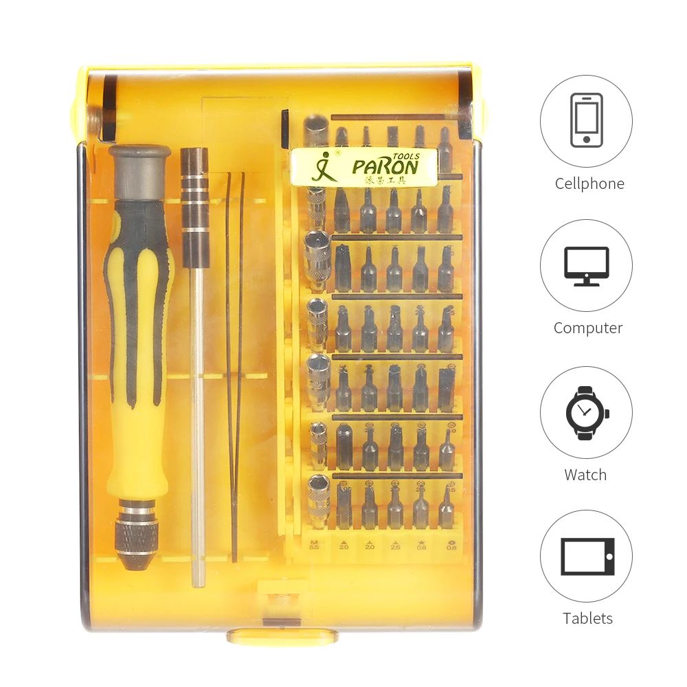 

45 in 1 Multi-functional Screwdriver Bit Set Repair Tools Kit for Cellphone Laptop Telecommunication Tool Kit