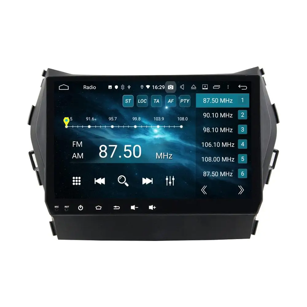 Best DSP 2 din Android 9.0 Octa Core 9" Car DVD GPS for Hyundai IX45 2014-2016 stereo Radio Bluetooth 4.2 WIFI USB Mirror-link 2