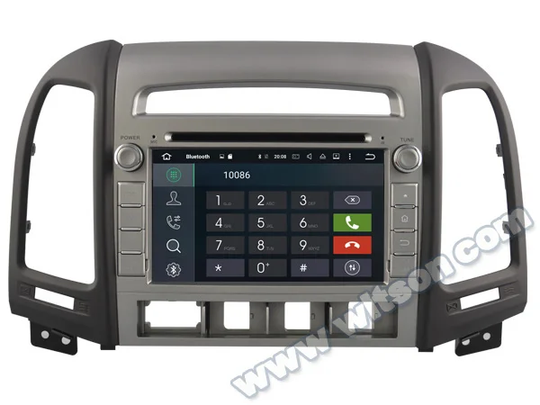 Top 7" Android 8.0 OS Car DVD GPS Radio for Hyundai Santa Fe 2006-2011 & Elantra 2000-2006 with Greater Viewing Angle IPS Screen 1