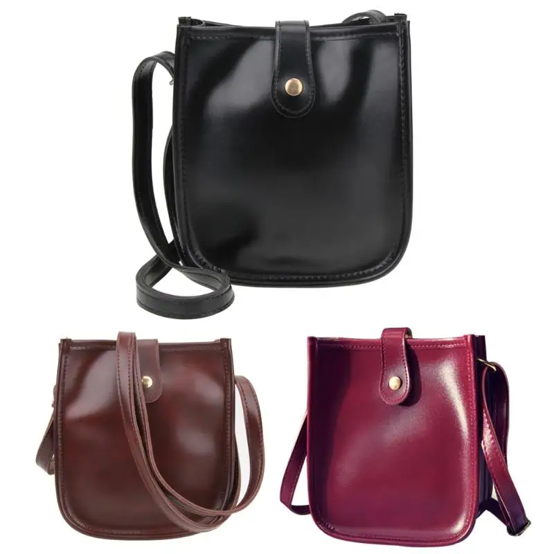 

Vintage Women Messenger Bags Soft Oil Wax Leather Crossbody Female Small Shoulder Bags For Women Ladies Mini Handbags Wallets