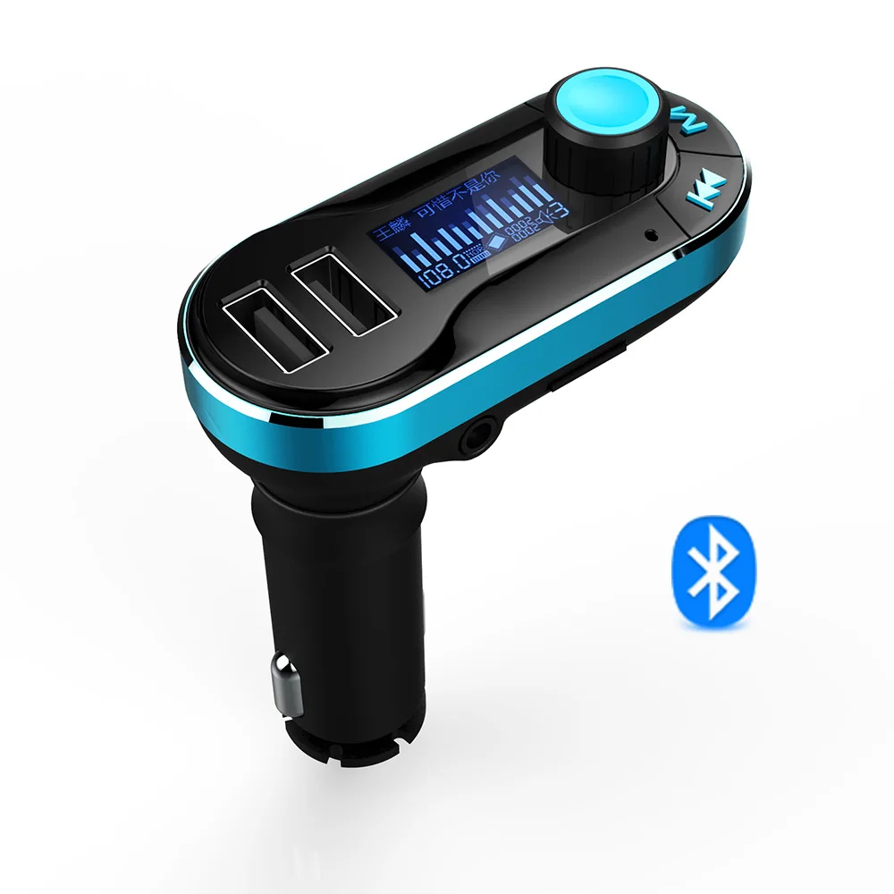 Лидер продаж автомобилей Универсальный Dual USB разъем зарядки Bluetooth FM Музыка канала удаленного Управление радио MP3 плеер автомобиля передатчик