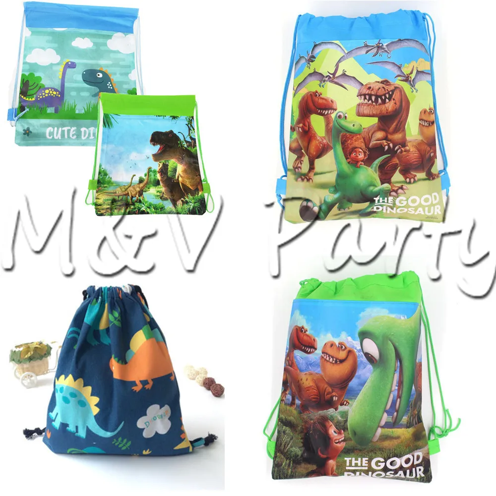 

Jurassic Dinosaur Cartoon Drawstring Bag Non-woven Fabric Bags School Swimming Backpack Gift Bag Storage Waterproof Bag