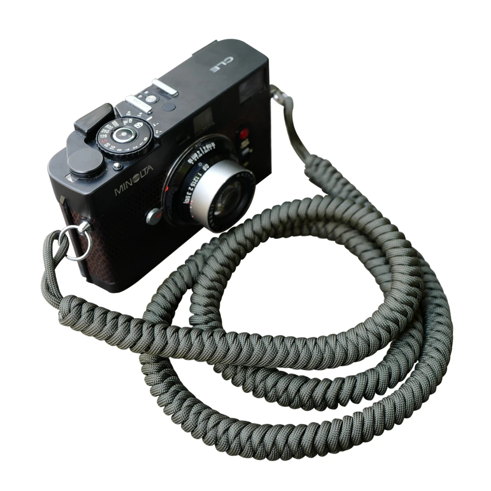 1 Meter Camera Strap Paracord 550lb Parachute Cord Vintage Shoulder Neck Strap Belt for Canon Nikon Sony Olympus SLR DSLR
