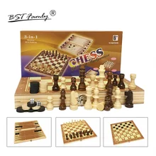 Деревянный Шахматный набор, нарды, шашки, 3 в 1, шахматы для путешествий, деревянные шахматы и доски для детей, взрослых, три игры I1
