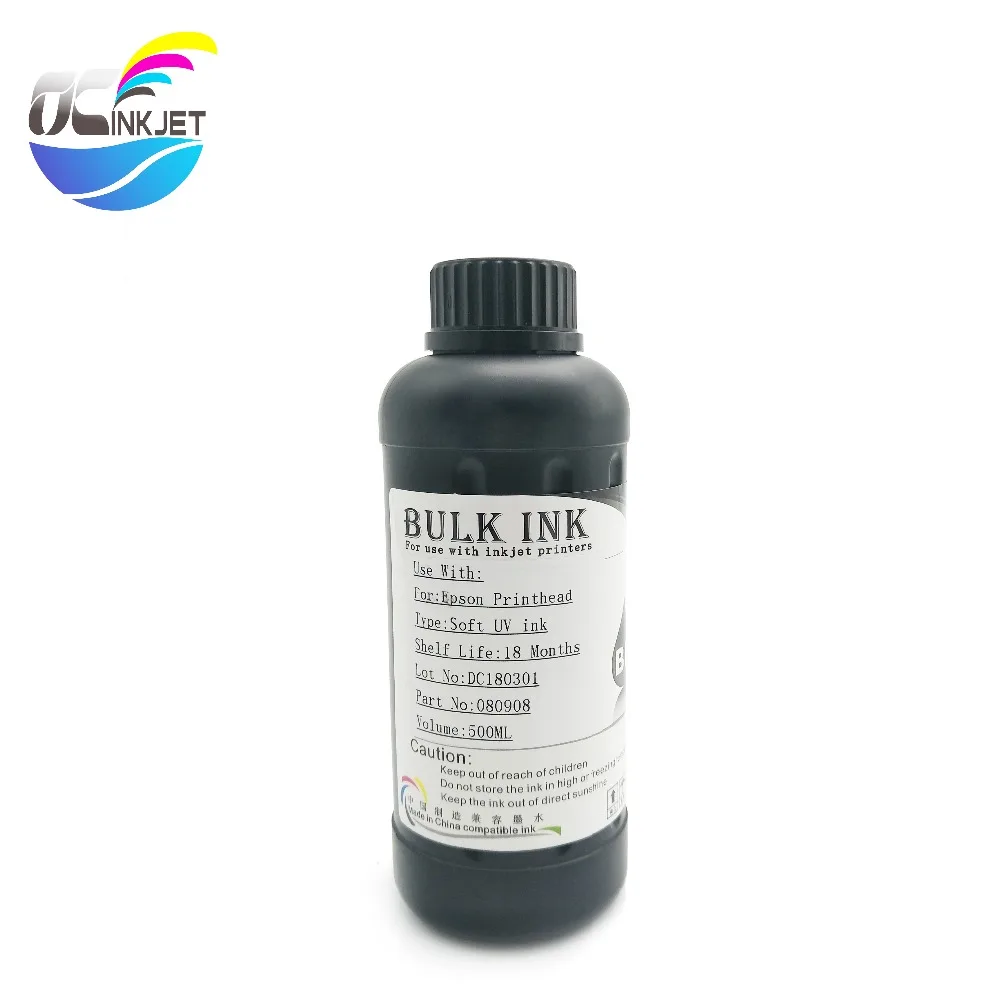 OCINKJET 500 мл светодиодные УФ чернила для Epson 1390 1400 1410 1430 1500 Вт планшетный принтер DX4 DX5