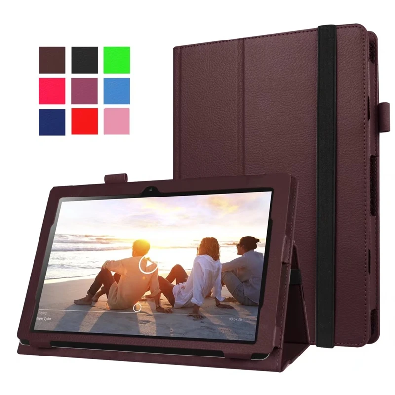 

Litchi Protective PU Leather Cover Case for Lenovo Miix 310-10ICR MIIX310 MIIX 310 Miix 210 Miix210 10.1" Tablet + Stylus Pen