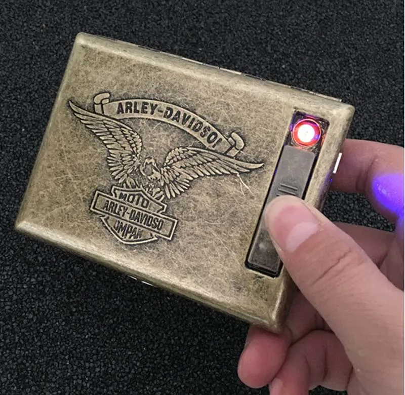 

Lighter cigarette case for 20 cigarettes pack