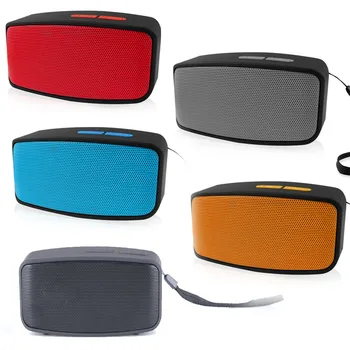 

Handsfree Sound Box Portable Outdoor Stereo Music Sound Player Support TF Card FM Radio USB AUX Phones Mini Bluetooth Speaker