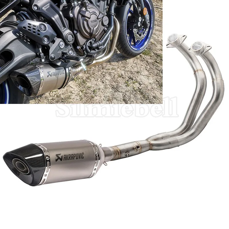 Akrapovic выхлопная труба мотоцикла для Yamaha MT07 MT 07 FZ07 FZ Tracer (2014 2018) XSR700 (2016 2017)|Выхлопные