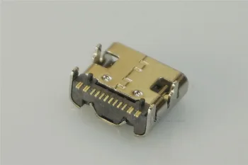 

100 pcs USB 3.1 Type C Connector 6 Pins Receptacle Power Charge 3A 30V Rated Socket PCB Shield USB-C Support Pins Through Hole
