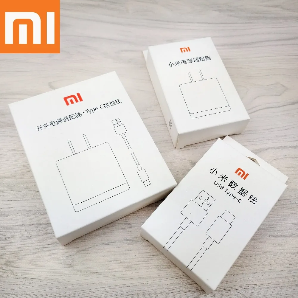 

Original Xiaomi Mi Max 3 Charger Usb Type-C Cable 12V=1.5A QC3.0 Wall Charge power Adapter For Mi 8 6 mix 2s 2 A1 A2 Smartphone