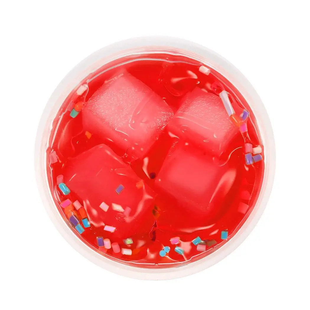 New Kids Children DIY Rubber Crystal Mud Above 3 Years Old 60ml/50g Adults Stress Reliever Toys - Цвет: red