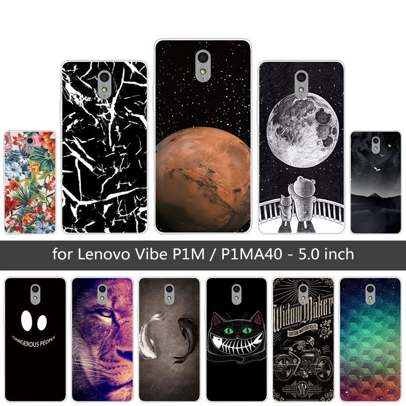 5 0 дюйма для Lenovo Vibe P1M чехол мягкий TPU P1m P1ma40 Лев телефона P1 m Сумка |