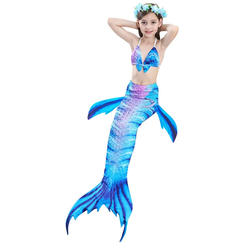 girls mermaid tail swimwear 1-3
