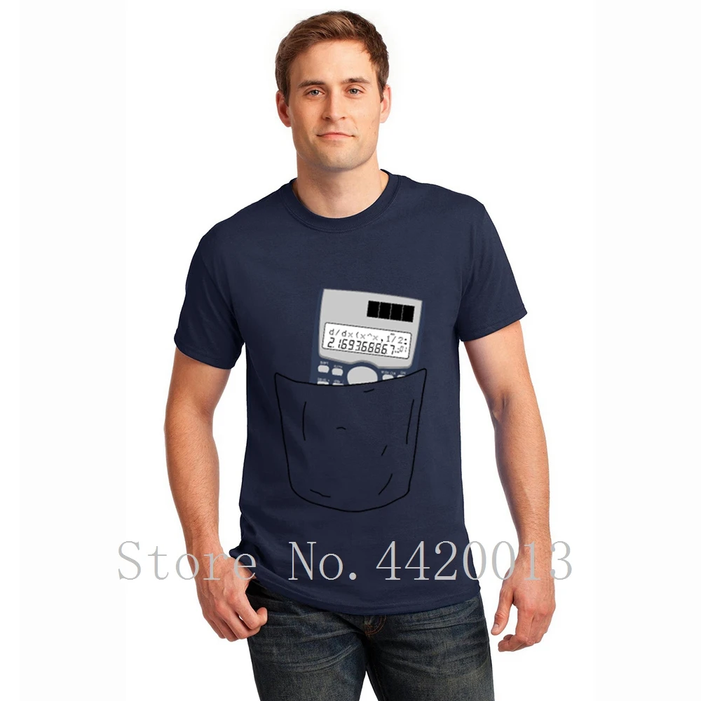 تصميم قصيرة الأكمام حجم S-3xl قميص آلة حاسبة للجيب زي هدية مريحة الربيع إلكتروني الهيب هوب t قميص للرجال