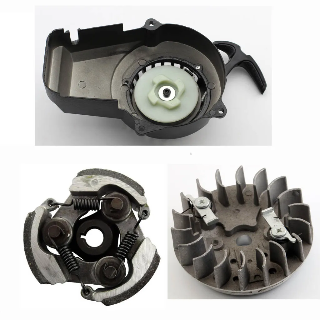 Pull Start + Flywheel + clutch 49cc Dirt Mini Pocket ATV QUAD Bike