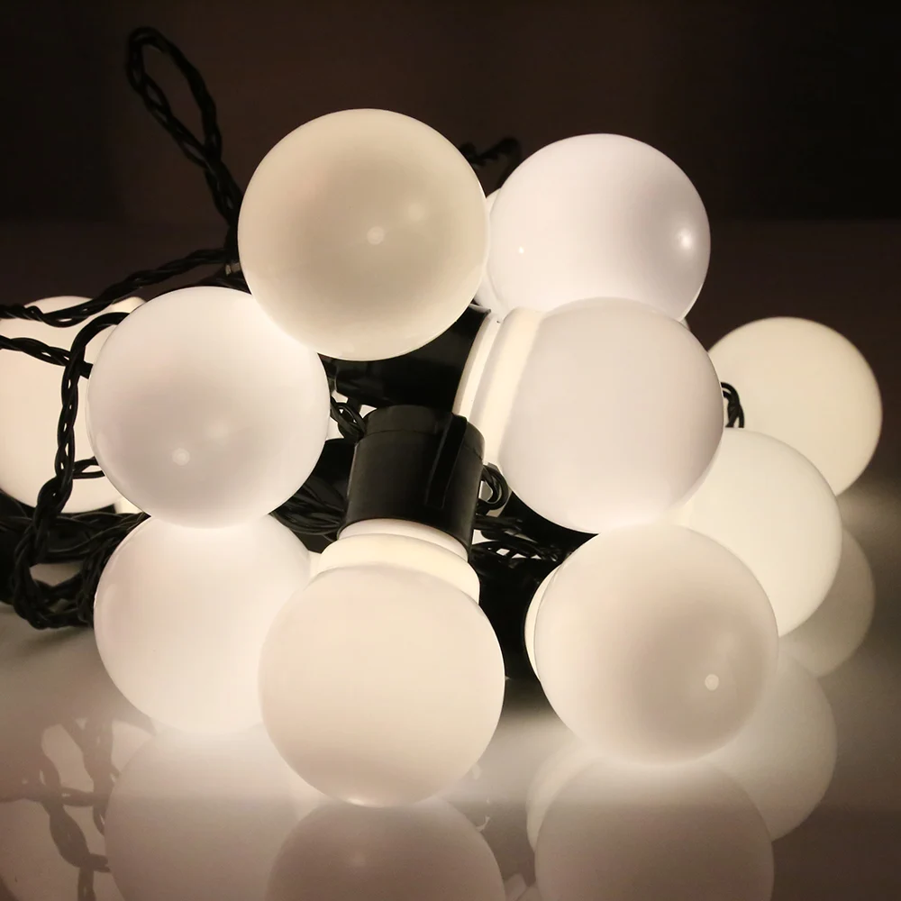 

20 LEDs Globe Bulbs Light String 5M Decoration Lighting Chains For Christmas Hallowmas Indoor/Outdoor Waterproof Lighting Lights