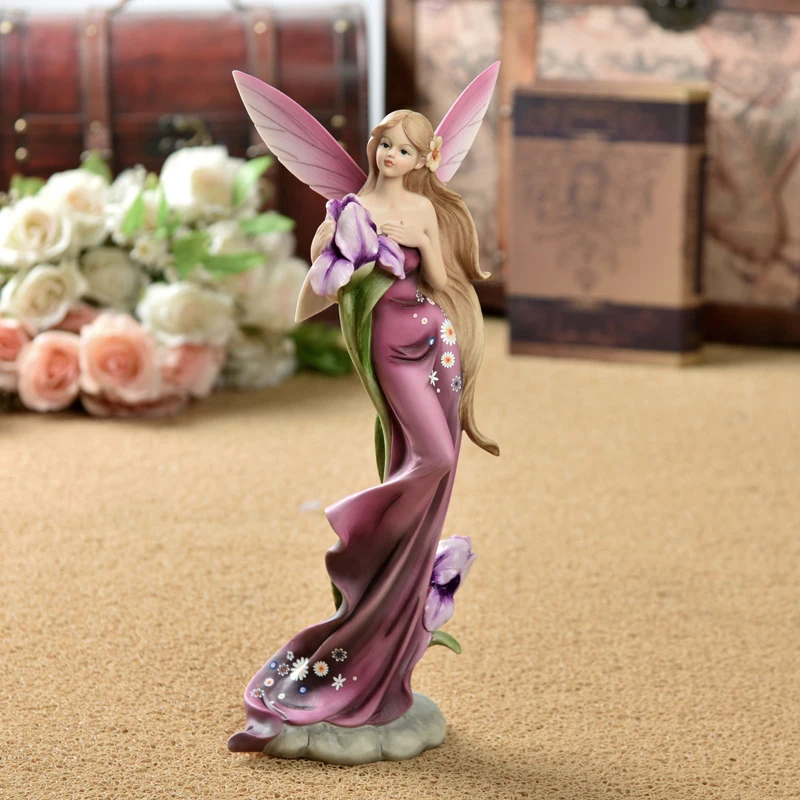

1pcs Europe Resin Angel Creative Fashionable figurines tabletop crafts home decoration accessories Wedding Gifts