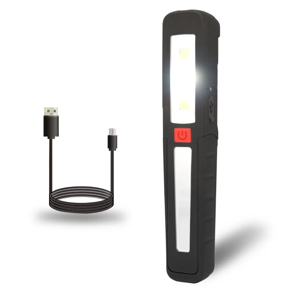 Лампа для рабочего освещения COB+ светодиодный USB Перезаряжаемый Магнитный фонарь, гибкая инспекционная лампа, беспроводная переносная подсветка, светильник-вспышка M50 - Испускаемый цвет: as show