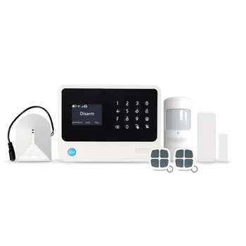 

IOS Android APP Control Home Security Alarm System with Wireless Glass Break Detector Wireless GSM WIFI Home Alarm System