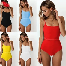 Купальная одежда для женщин, Монокини, купальные трусики, женские боди с высокой талией, купальный костюм, Летний Пляжный сексуальный цельный купальник