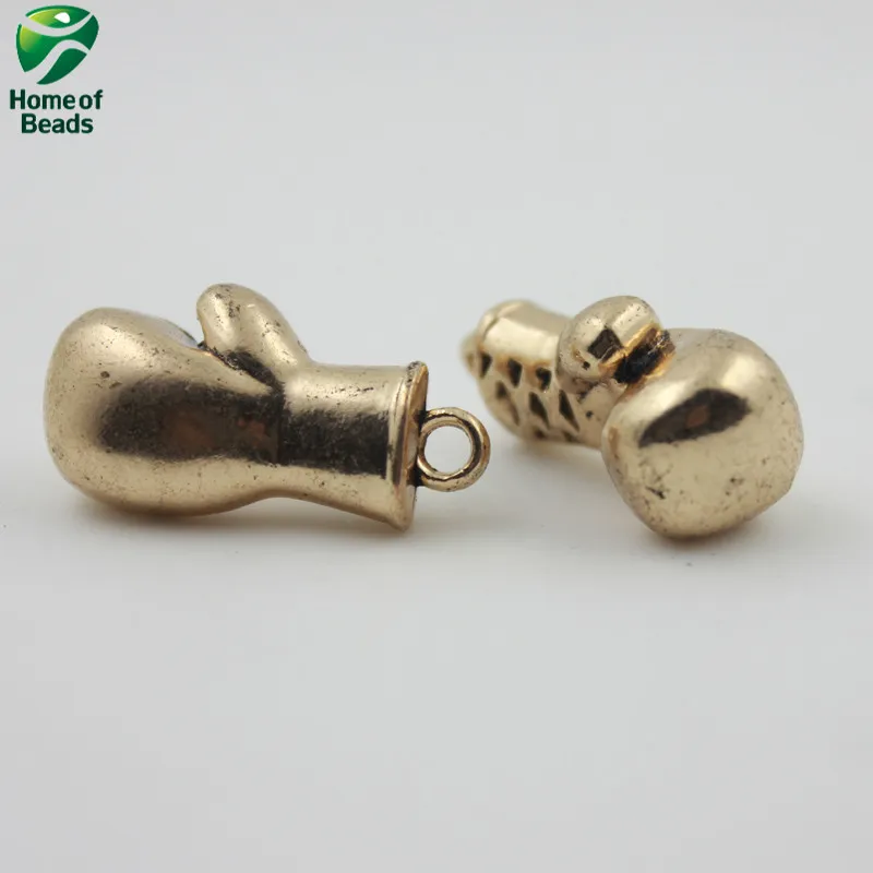 Diy Pendant Fashion Gold Boxing Gloves Charms Jewelry Making Handmade