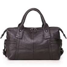 Nesitu модные повседневные кофейные Белые Черные Серые Синие Женские сумки из натуральной кожи женская сумка-тоут женская сумка M8922