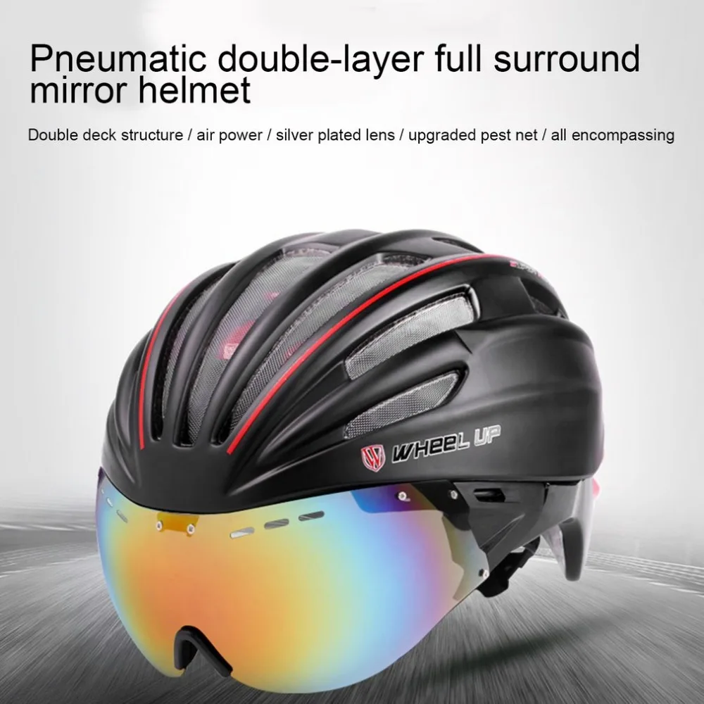 

WHEEL UP Integrally Aerodynamic EPS Lens Cycling Helmet Ultra-Light Mountain Bike Helmet Universal Bike Accessories Top quality