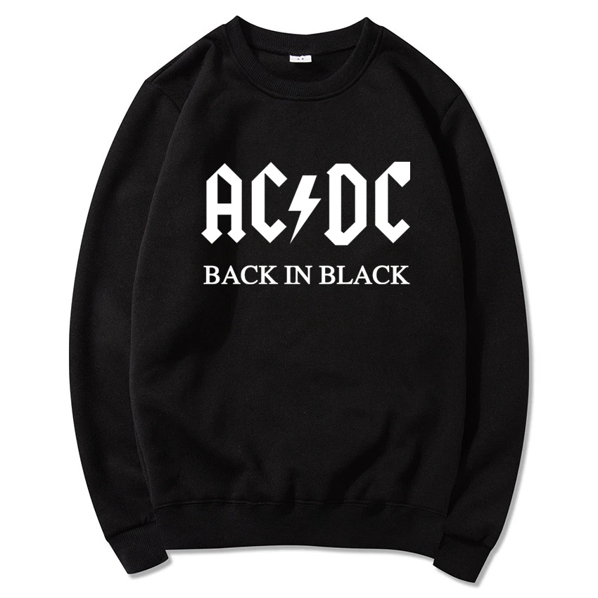 

AC DC Hoodie Men Hip Hop Rock Band ACDC Back In Black Sweatshirts Male Female Casual Streetwear Jackets Hoody Spring Wint