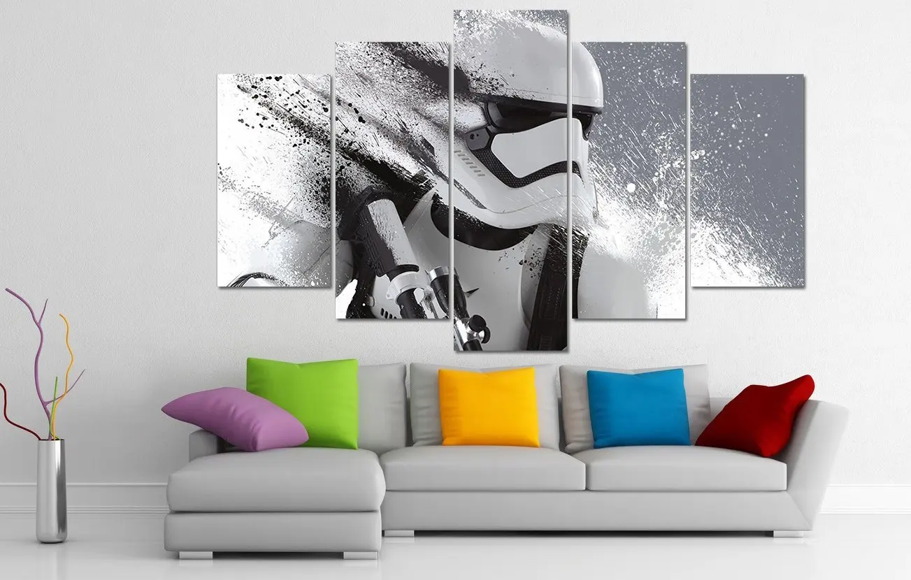 Online Shop 5 Piece Canvas Print Painting Stormtrooper Star Wars