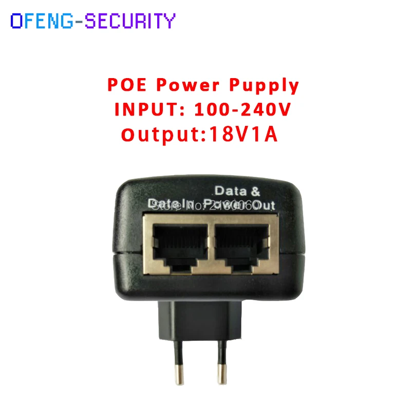 Адаптер питания Форсунка для IP vedio инжектор POE pin4/5(+) 7/8( ) CCTV IPC 18 в 1 А|Коробки