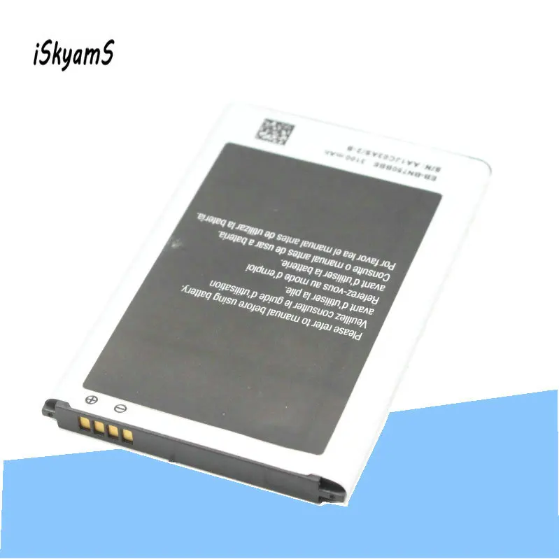 

iSkyamS 1x 3100mAh EB-BN750BBE Replacement Battery for Samsung Galaxy Note 3 mini Note3 Neo N750 N7505 N7502