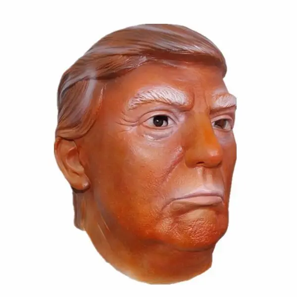 Маска Дональда Трампа для взрослых, латексная, Реалистичная, маска США, магнат, Дональд Трамп, маска на голову для лица, вечерние, косплей - Цвет: 2
