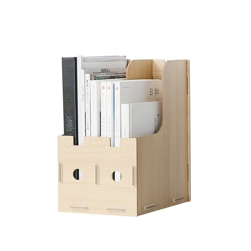 Wooden Colorful Desk Organizer Stand File Racks Creative Office